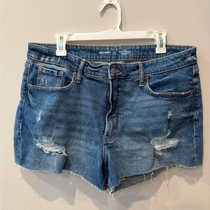Old Navy Women's Distressed Blue Jean Shorts